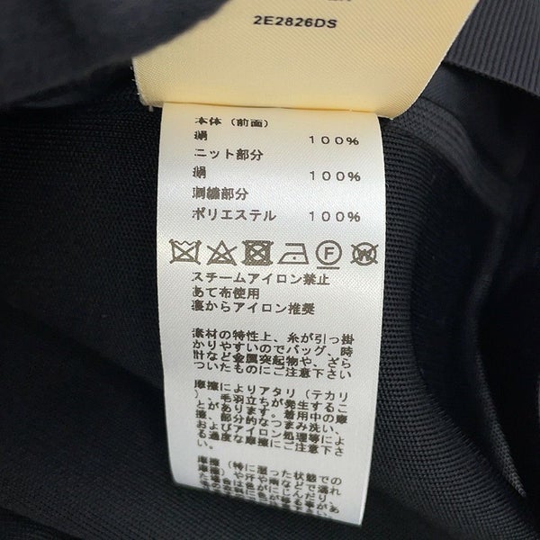 エルメス 半袖Tシャツ ツイルレーヌ シェーヌダンクル シルク レディースサイズ36 HERMES トップス 黒