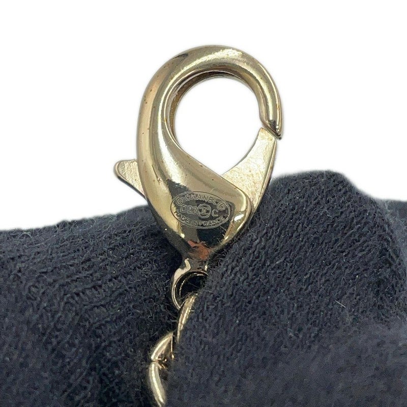 シャネル ネックレス ココマーク ロック チョーカー フェイクパール ラインストーン D22 C CHANEL アクセサリー