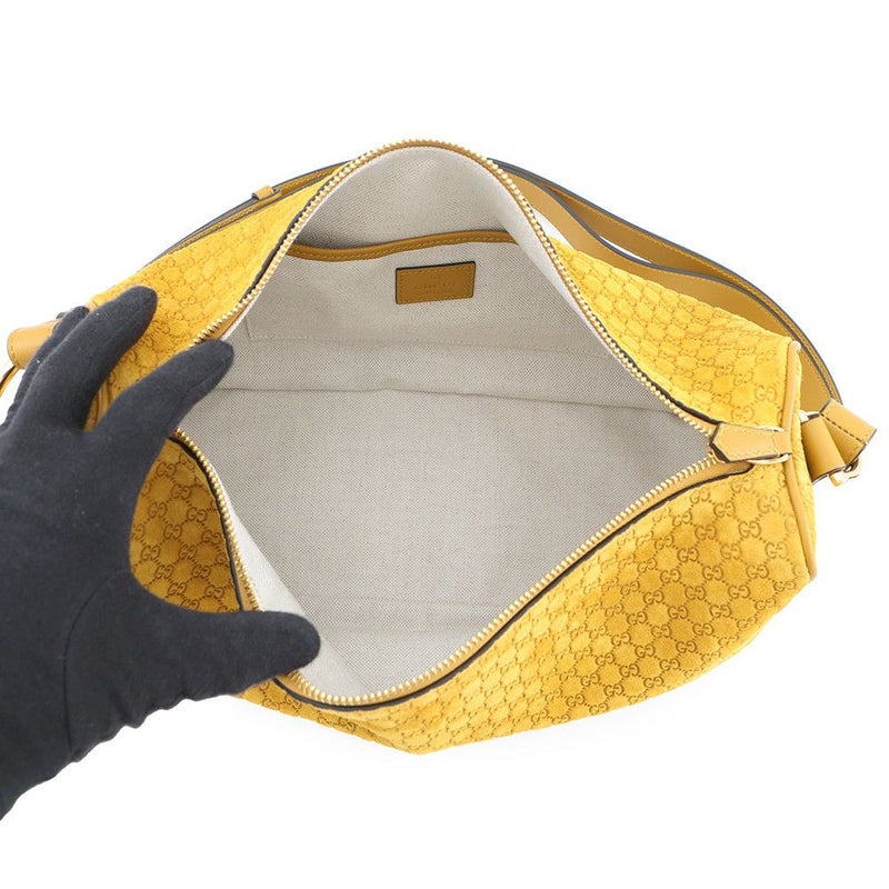 グッチ ショルダーバッグ GGスエード/レザー ハーフ ホースビット ミディアム 860787 GUCCI バッグ