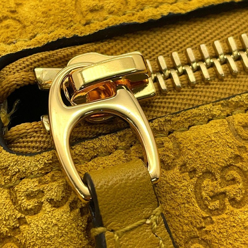 グッチ ショルダーバッグ GGスエード/レザー ハーフ ホースビット ミディアム 860787 GUCCI バッグ