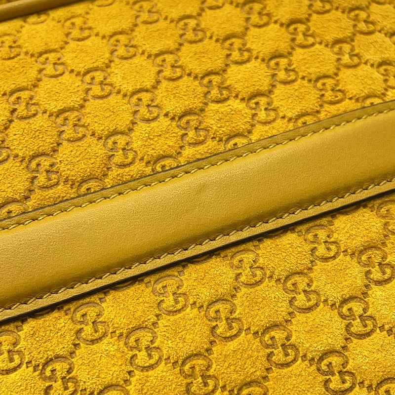 グッチ ショルダーバッグ GGスエード/レザー ハーフ ホースビット ミディアム 860787 GUCCI バッグ