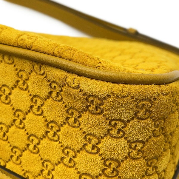 グッチ ショルダーバッグ GGスエード/レザー ハーフ ホースビット ミディアム 860787 GUCCI バッグ