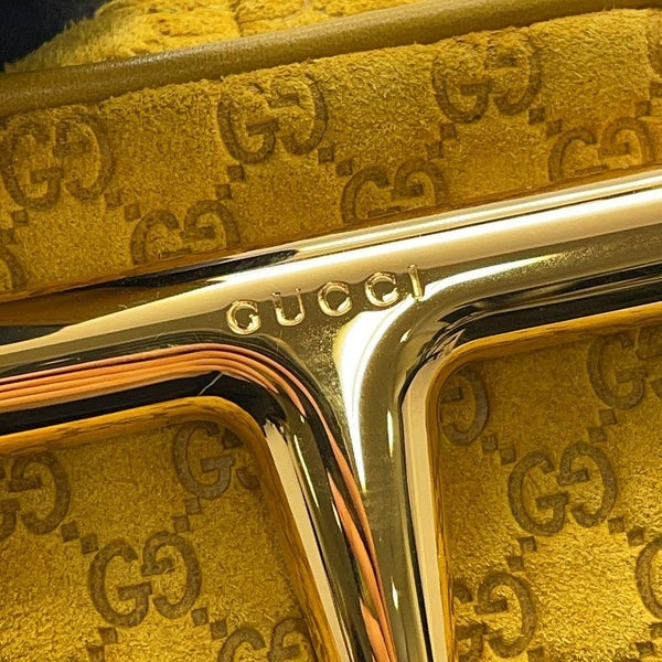 グッチ ショルダーバッグ GGスエード/レザー ハーフ ホースビット ミディアム 860787 GUCCI バッグ