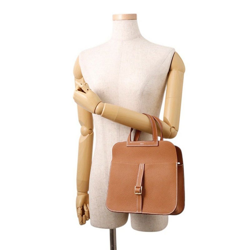 エルメス ハンドバッグ アルザン25 ゴールド/ゴールド金具 トリヨンクレマンス B刻印 ２wayショルダー