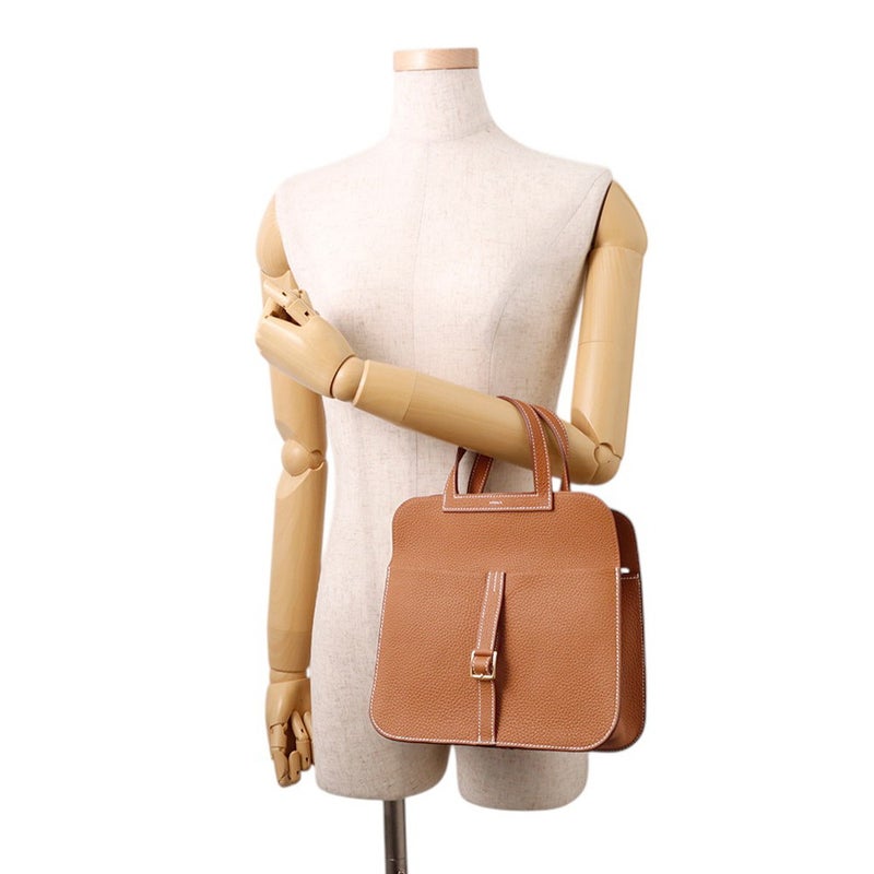 エルメス ハンドバッグ アルザン25 ゴールド/ゴールド金具 トリヨンクレマンス B刻印 ２wayショルダー