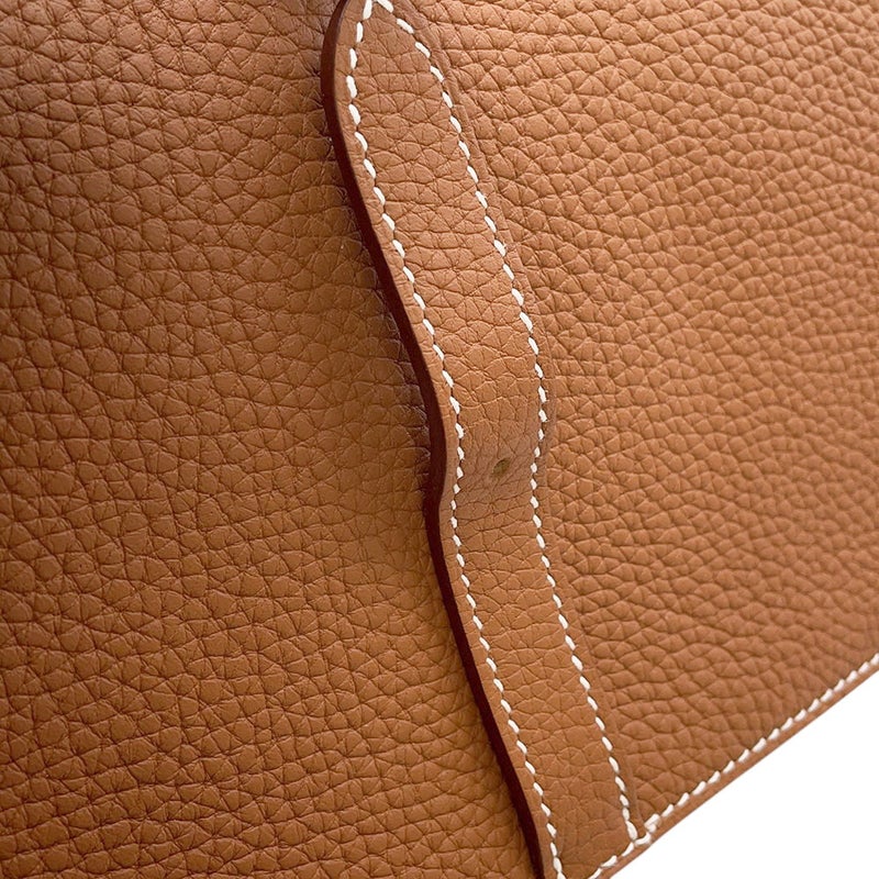 エルメス ハンドバッグ アルザン25 ゴールド/ゴールド金具 トリヨンクレマンス B刻印 ２wayショルダー