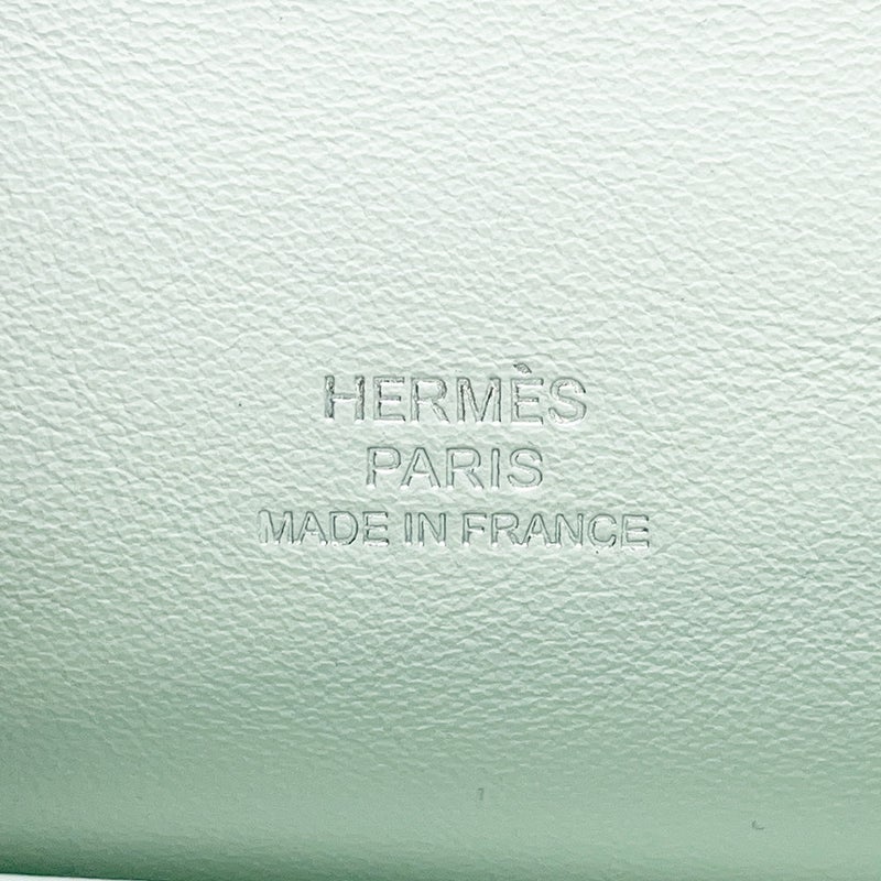 エルメス ハンドバッグ ポシェットケリー ヴェールペパーミント/シルバー金具 スイフト w刻印