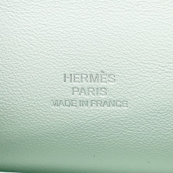 エルメス ハンドバッグ ポシェットケリー ヴェールペパーミント/シルバー金具 スイフト w刻印