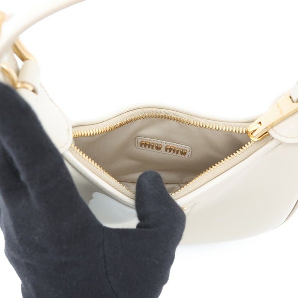 ミュウミュウ ハンドバッグ ホーボーバッグ パテント 5BP084 Miu Miu 2way