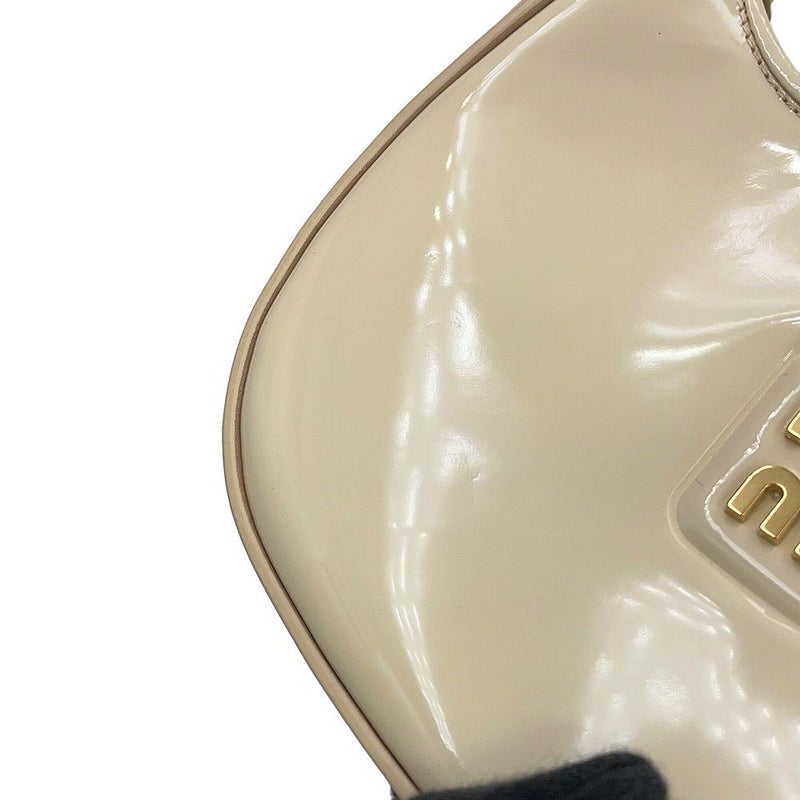 ミュウミュウ ハンドバッグ ホーボーバッグ パテント 5BP084 Miu Miu 2way