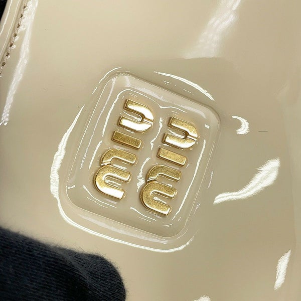 ミュウミュウ ハンドバッグ ホーボーバッグ パテント 5BP084 Miu Miu 2way