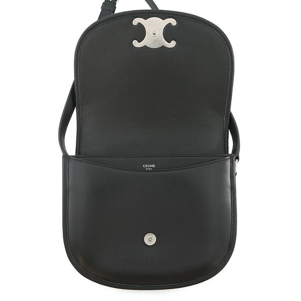 セリーヌ ショルダーバッグ トリオンフ ブザス ミディアム 114453 CELINE 黒
