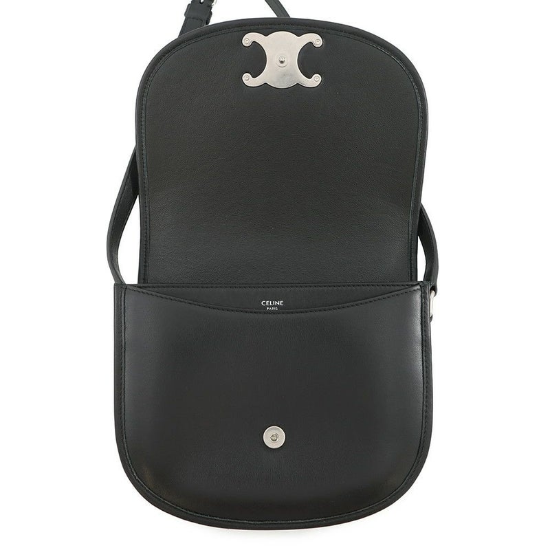 セリーヌ ショルダーバッグ トリオンフ ブザス ミディアム 114453 CELINE 黒