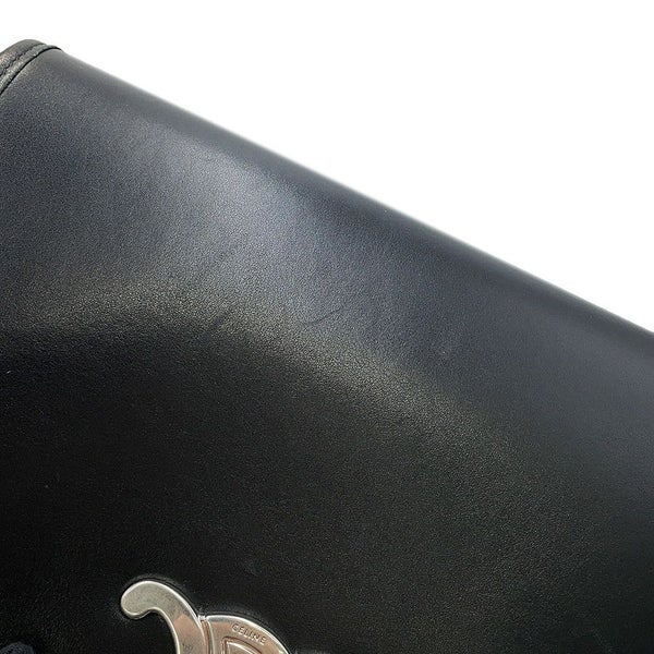 セリーヌ ショルダーバッグ トリオンフ ブザス ミディアム 114453 CELINE 黒