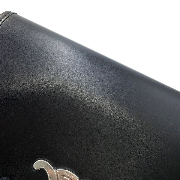 セリーヌ ショルダーバッグ トリオンフ ブザス ミディアム 114453 CELINE 黒