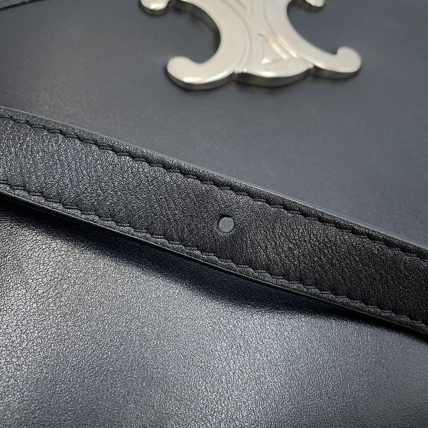 セリーヌ ショルダーバッグ トリオンフ ブザス ミディアム 114453 CELINE 黒