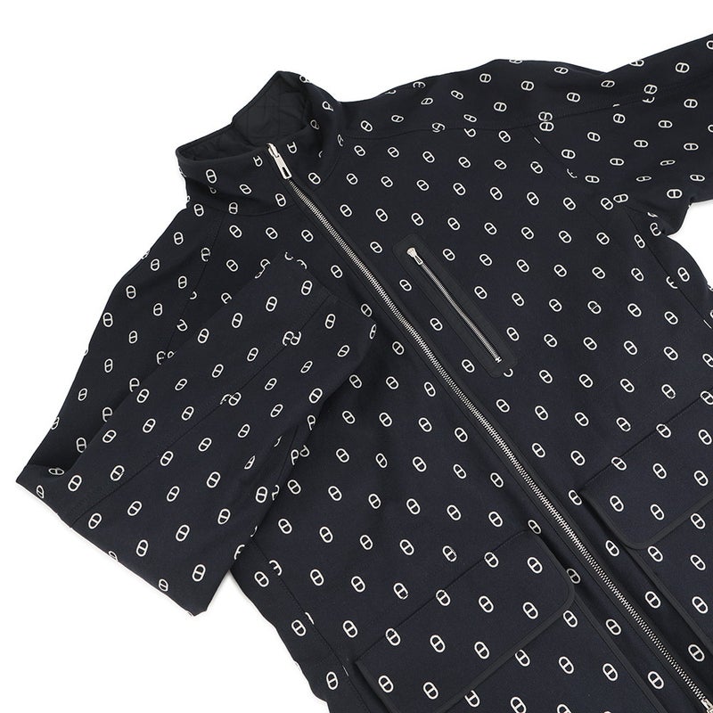 エルメス コート リバーシブル シェーヌダンクル ショートコート レディースサイズ34 HERMES アウター