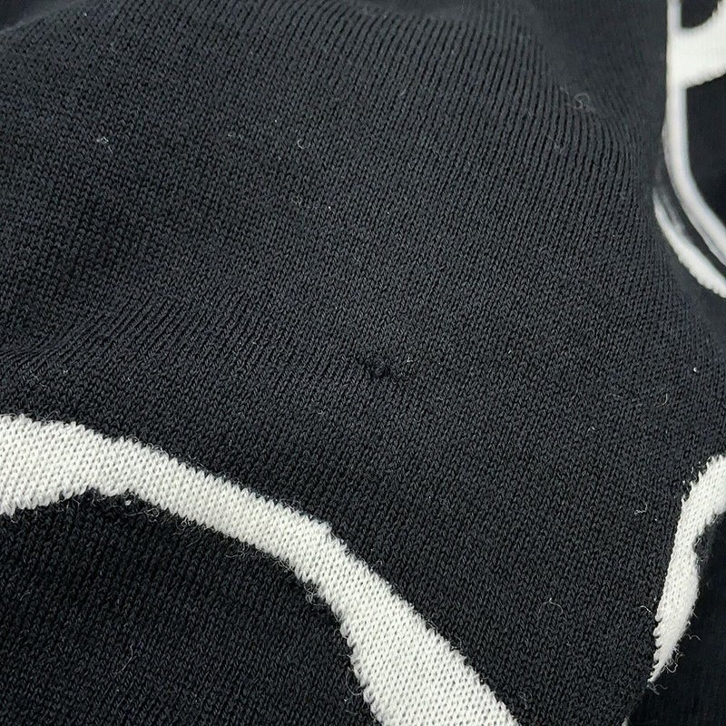 エルメス カーディガン ロングスリーブ フェロヌリー モチーフ レディースサイズ36 HERMES トップス 黒