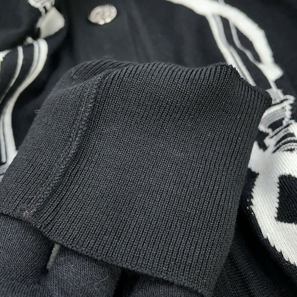 エルメス カーディガン ロングスリーブ フェロヌリー モチーフ レディースサイズ36 HERMES トップス 黒