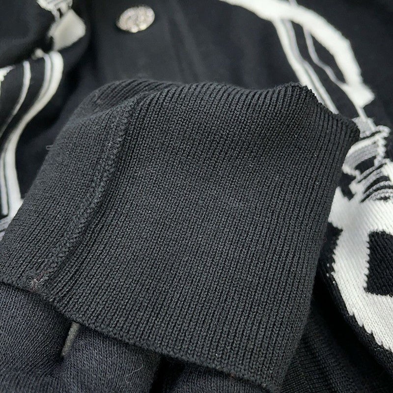 エルメス カーディガン ロングスリーブ フェロヌリー モチーフ レディースサイズ36 HERMES トップス 黒