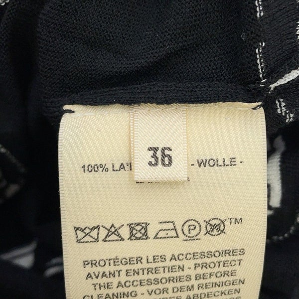 エルメス カーディガン ロングスリーブ フェロヌリー モチーフ レディースサイズ36 HERMES トップス 黒