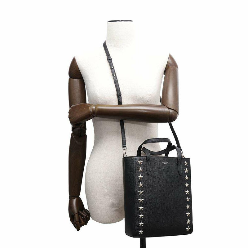 ジミーチュウ ハンドバッグ ペガシ トート スタースタッズ レザー JIMMY CHOO 2wayバッグ 黒