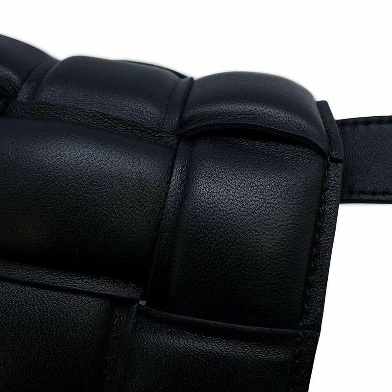 ボッテガヴェネタ ショルダーバッグ イントレチャート キャンディ パデッド カセット ラムスキン 716648 黒