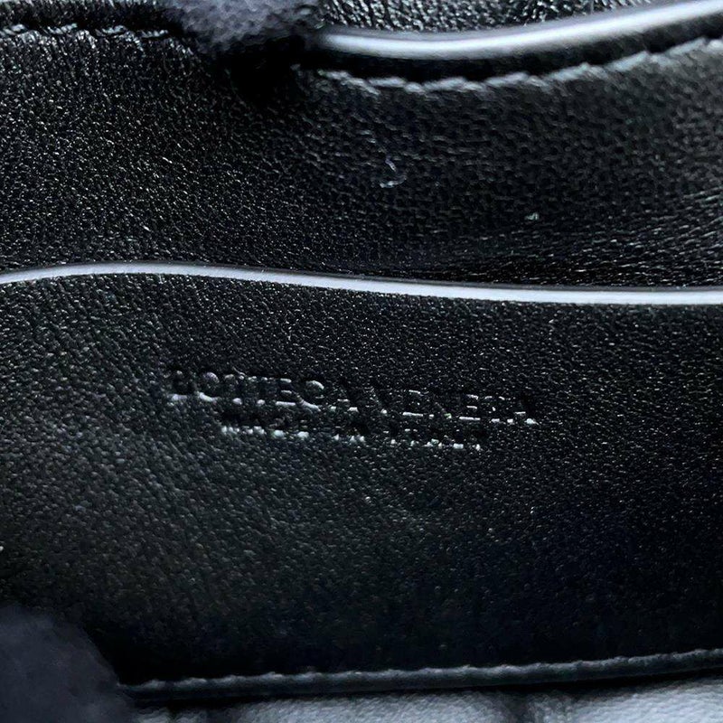 ボッテガヴェネタ ショルダーバッグ イントレチャート キャンディ パデッド カセット ラムスキン 716648 黒