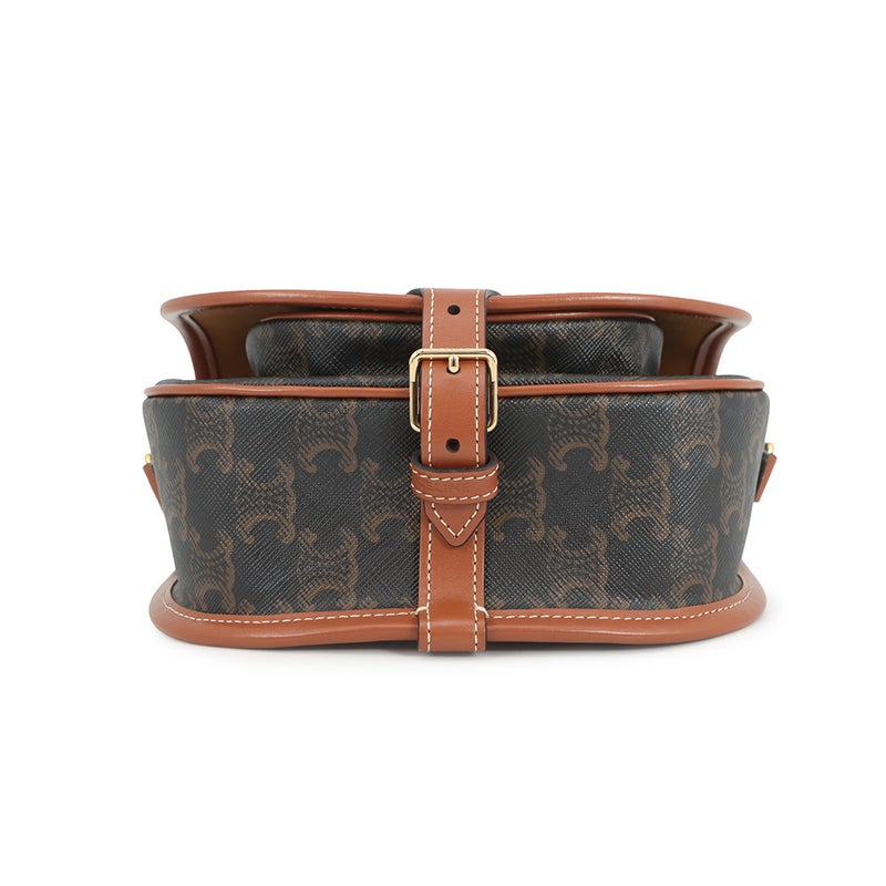 セリーヌ ショルダーバッグ ミディアム フォルコ トリオンフ 191502 CELINE ブラウン