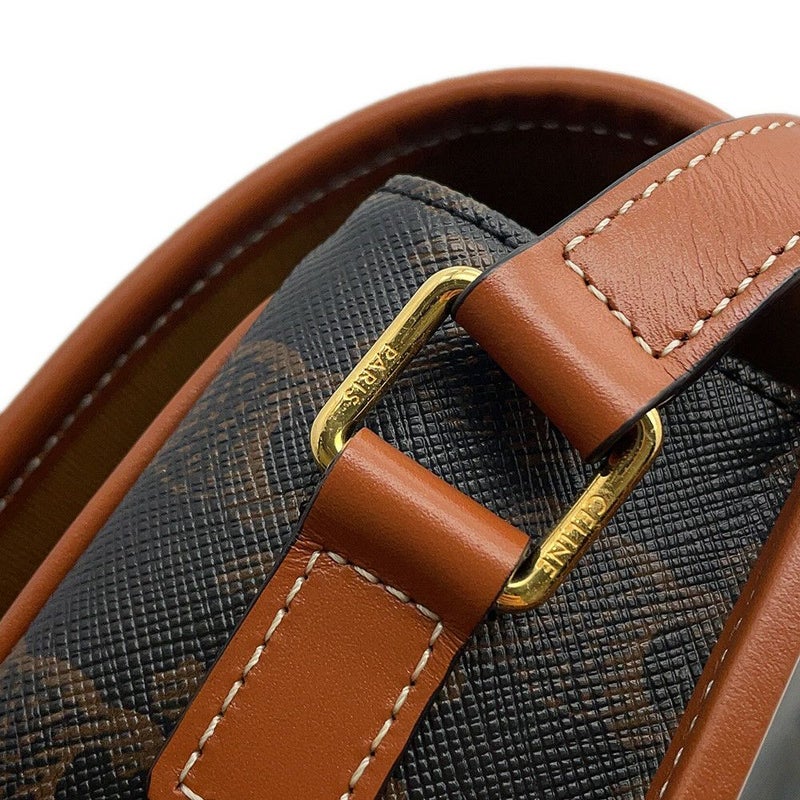 セリーヌ ショルダーバッグ ミディアム フォルコ トリオンフ 191502 CELINE ブラウン