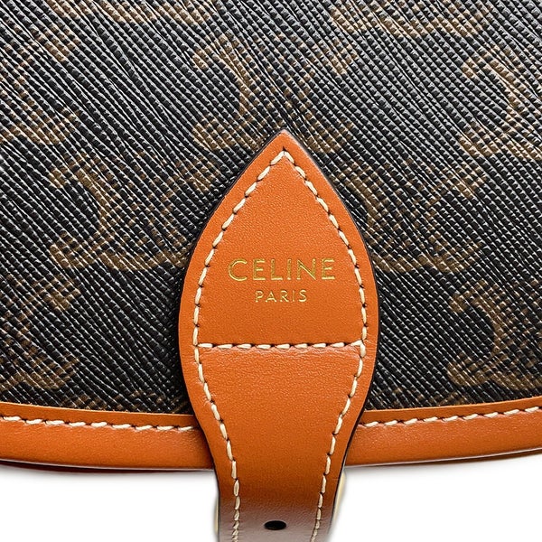 セリーヌ ショルダーバッグ ミディアム フォルコ トリオンフ 191502 CELINE ブラウン