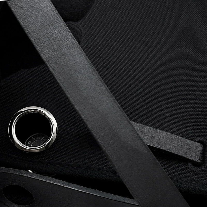 エルメス エールバッグジップPM ルトゥルネ ブラック/シルバー金具 トワルミリタリー/ヴァッシュハンター W刻印 ２way 黒