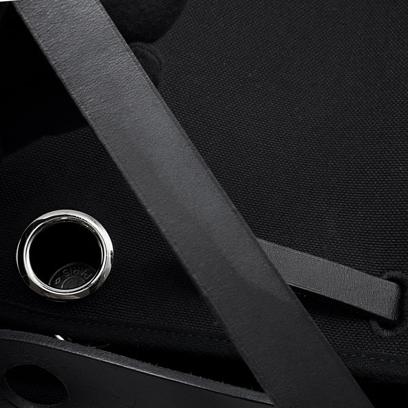 エルメス エールバッグジップPM ルトゥルネ ブラック/シルバー金具 トワルミリタリー/ヴァッシュハンター W刻印 ２way 黒