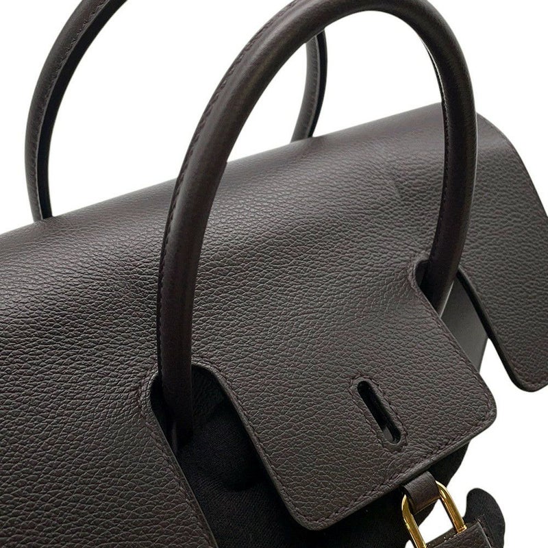 エルメス ハンドバッグ ニュードラッグII プルノワール/ゴールド金具 エバーカラー W刻印