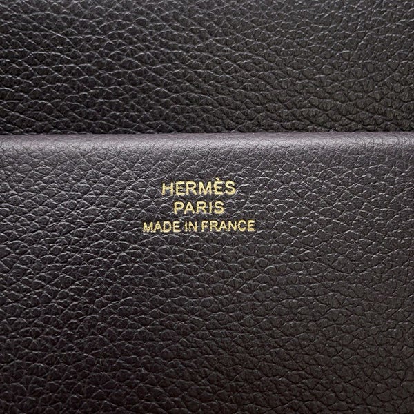 エルメス ハンドバッグ ニュードラッグII プルノワール/ゴールド金具 エバーカラー W刻印