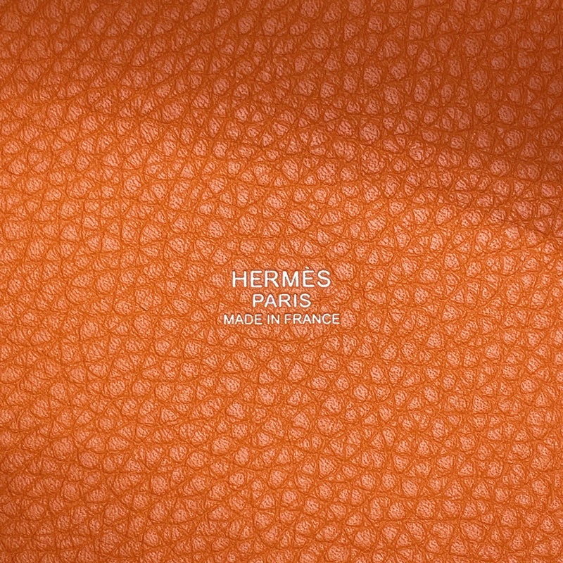 エルメス ハンドバッグ ピコタンロックPM オレンジミニアン/シルバー金具 トリヨンクレマンス W刻印