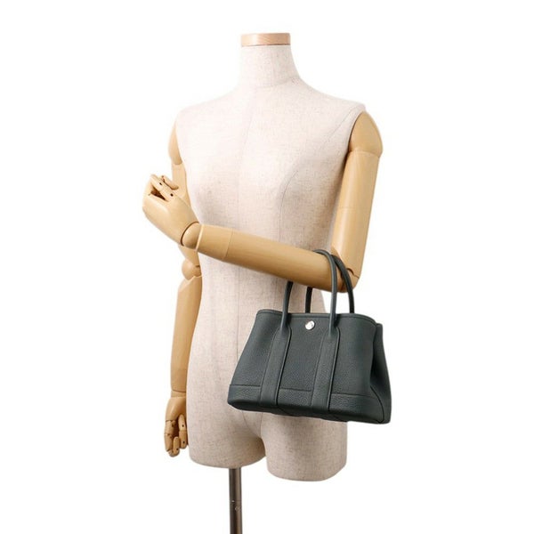 エルメス トートバッグ ネオ・ガーデン 23 ガーデンパーティ ヴェールマングローブ/シルバー金具 トゴ K刻印