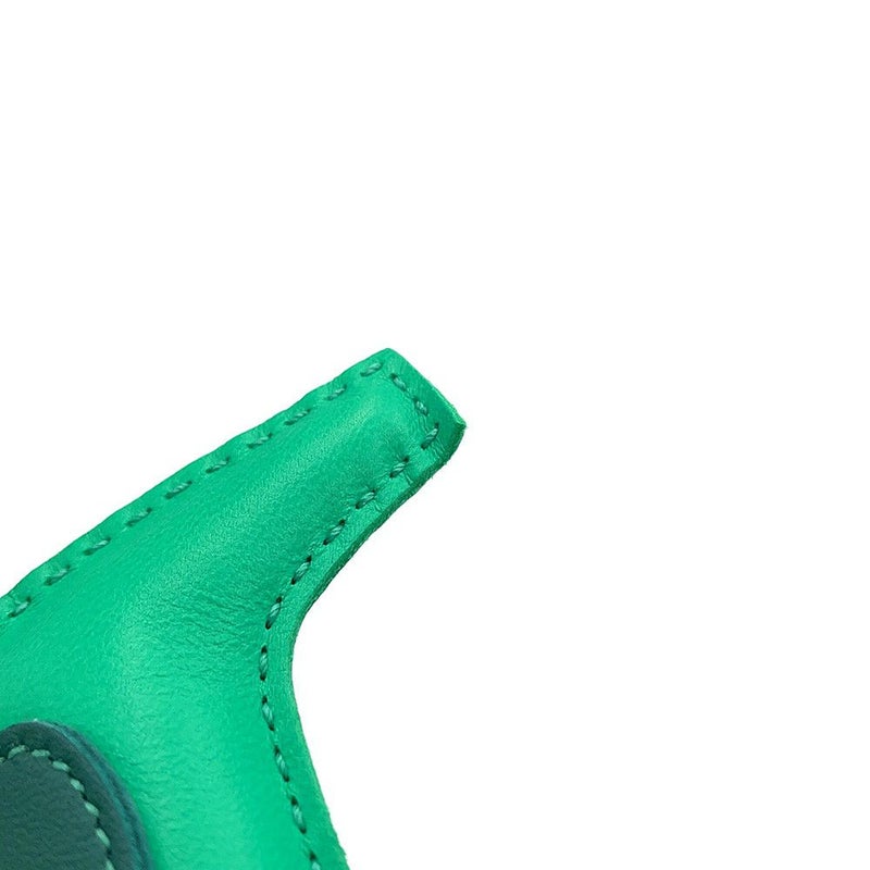 エルメス バッグチャーム ロデオPM ミント/マラカイト/ブルーブリュム ラムスキン U刻印 HERMES