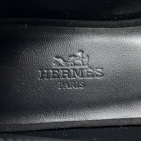 エルメス バレエシューズ ライト ラインストーン スエード レディースサイズ36 HERMES 靴 黒