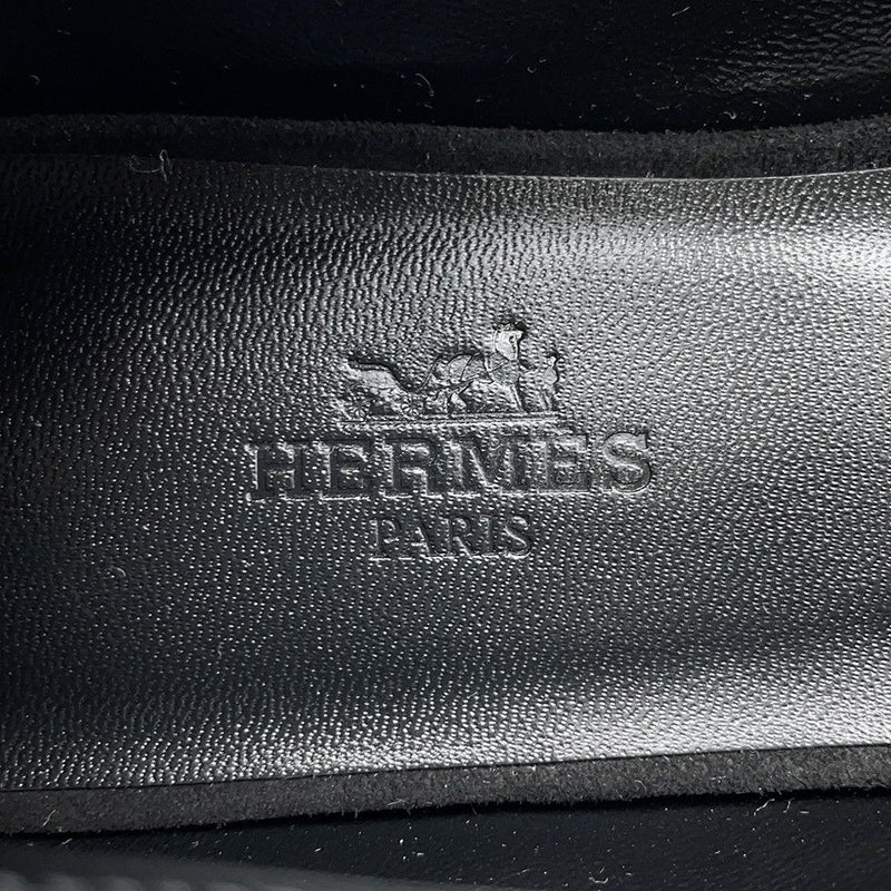 エルメス バレエシューズ ライト ラインストーン スエード レディースサイズ36 HERMES 靴 黒
