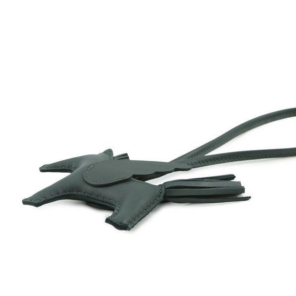 エルメス バッグチャーム ロデオPM ペガサス ヴェールマングローブ ラムスキン K刻印 HERMES