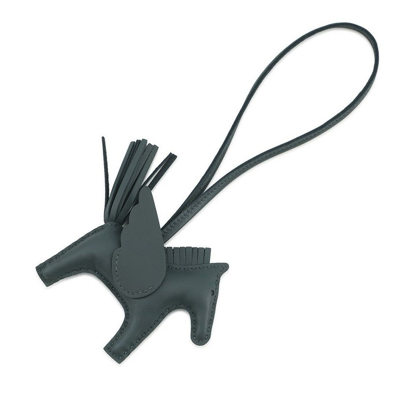 エルメス バッグチャーム ロデオPM ペガサス ヴェールマングローブ ラムスキン K刻印 HERMES