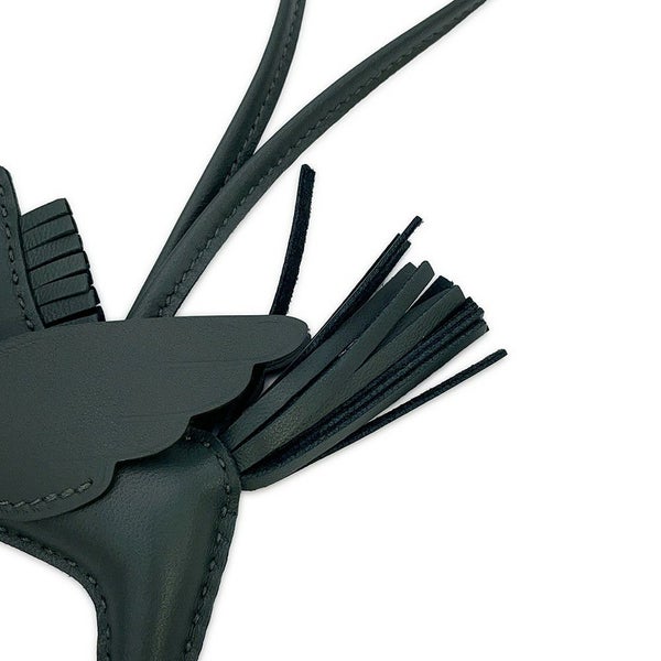 エルメス バッグチャーム ロデオPM ペガサス ヴェールマングローブ ラムスキン K刻印 HERMES