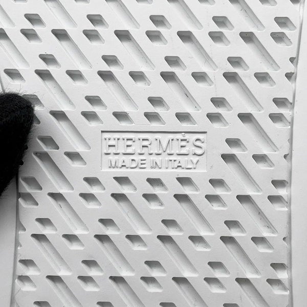 エルメス ミュール ライクリー マリン/シルバー金具 スエード/レザー メンズサイズ41 HERMES 靴