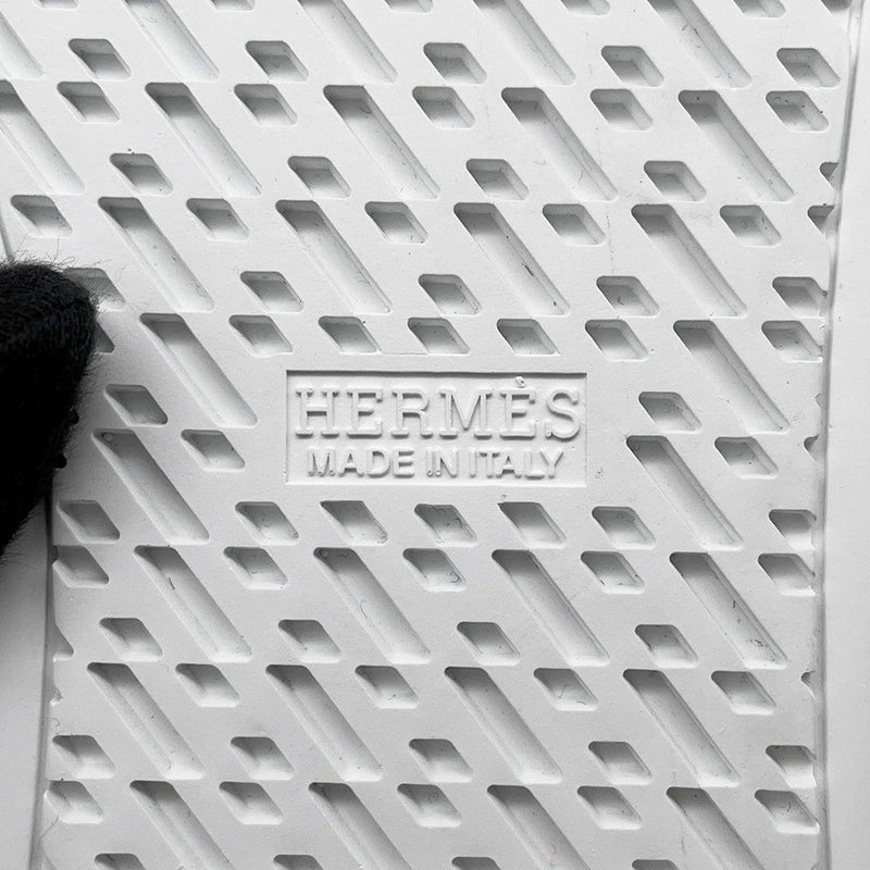 エルメス ミュール ライクリー マリン/シルバー金具 スエード/レザー メンズサイズ41 HERMES 靴