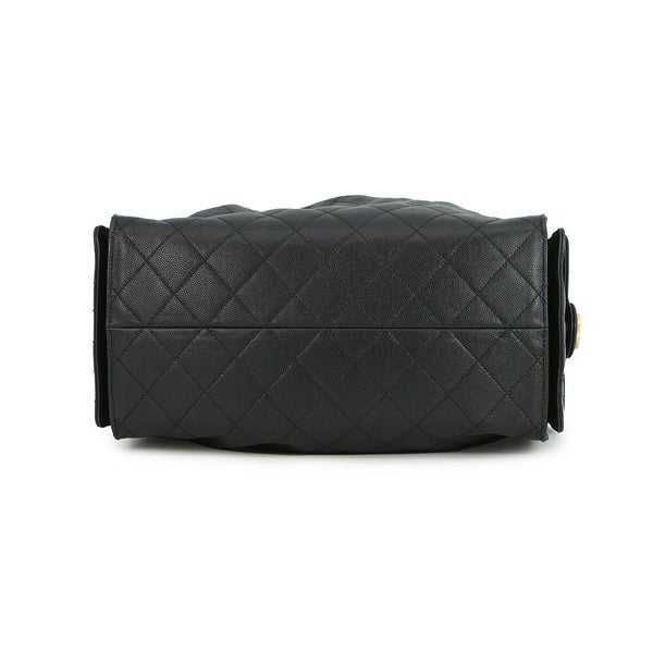 シャネル チェーンショルダーバッグ CHANEL25 ミディアム ココマーク マトラッセ  キャビアスキン AS5293 CHANEL 黒