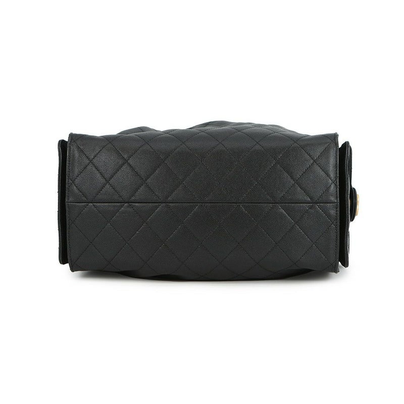 シャネル チェーンショルダーバッグ CHANEL25 ミディアム ココマーク マトラッセ  キャビアスキン AS5293 CHANEL 黒