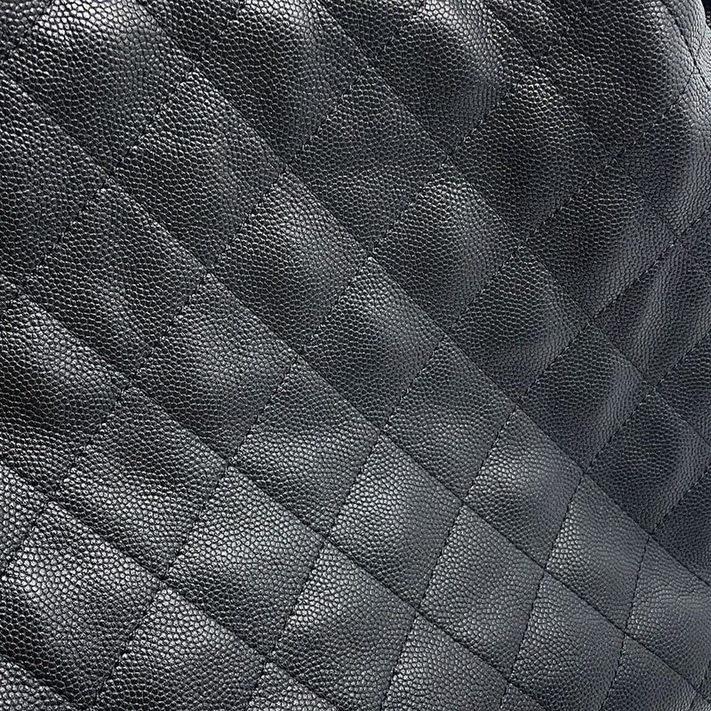 シャネル チェーンショルダーバッグ CHANEL25 ミディアム ココマーク マトラッセ  キャビアスキン AS5293 CHANEL 黒