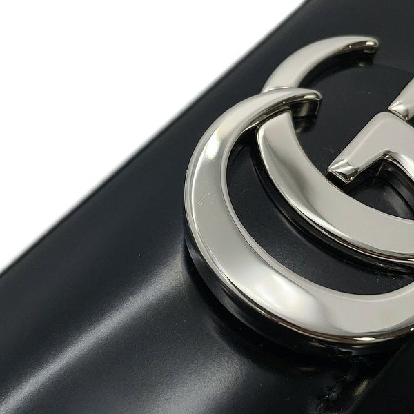 グッチ ハンドバッグ レザー GG ハーフムーン 805815 GUCCI バッグ 2way ショルダーバッグ 黒