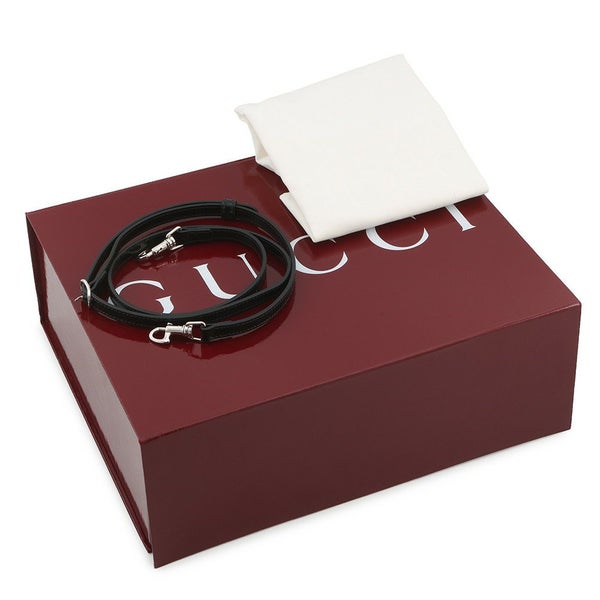 グッチ ハンドバッグ レザー GG ハーフムーン 805815 GUCCI バッグ 2way ショルダーバッグ 黒